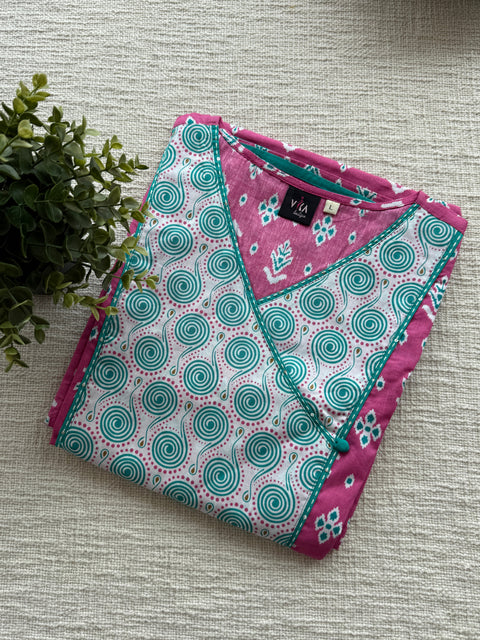 Printed cotton nighty