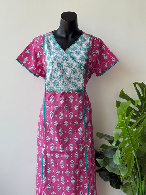 Printed cotton nighty