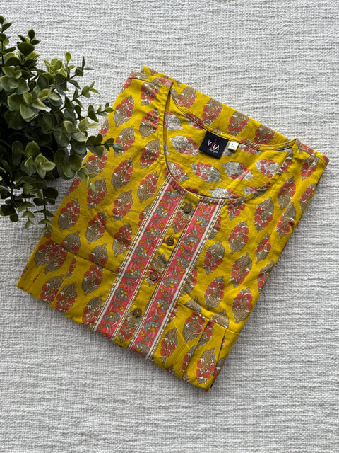 Printed cotton nighty