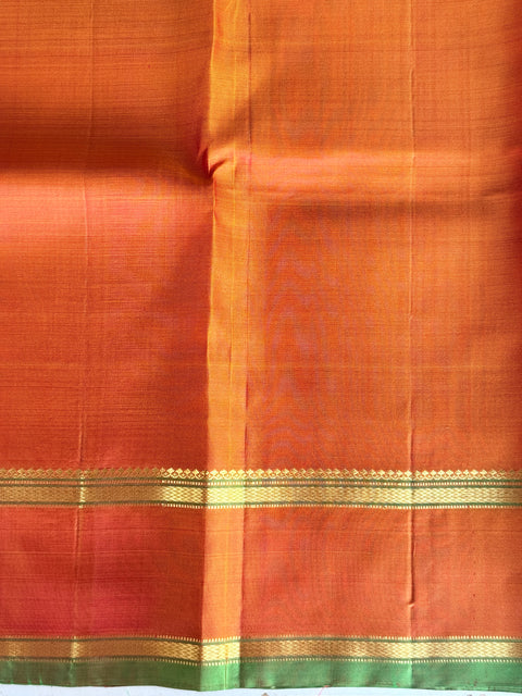 Small checked pure silk saree