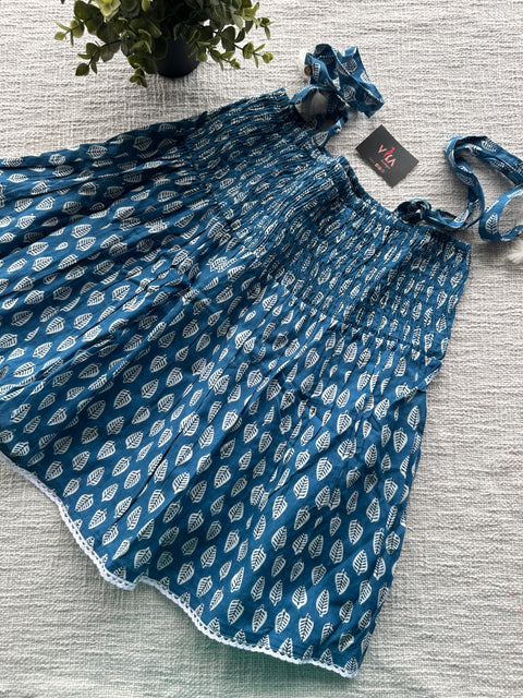 Smocking pure cotton top