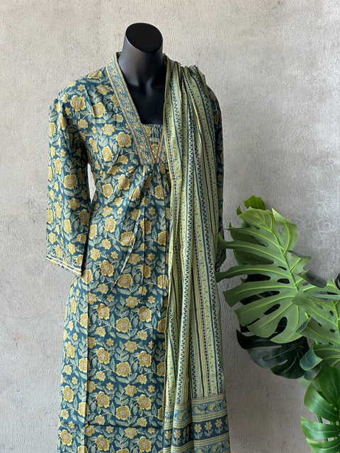 Printed cotton Ready suit set