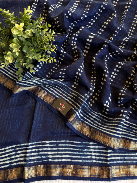 Maheswari border chanderi saree