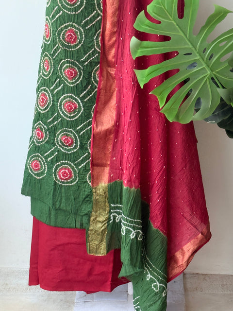 Bandhej cotton salwar material