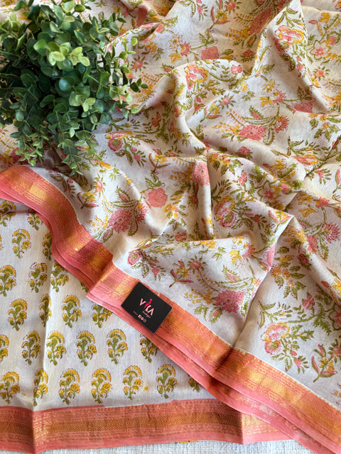 Maheswari border chanderi saree