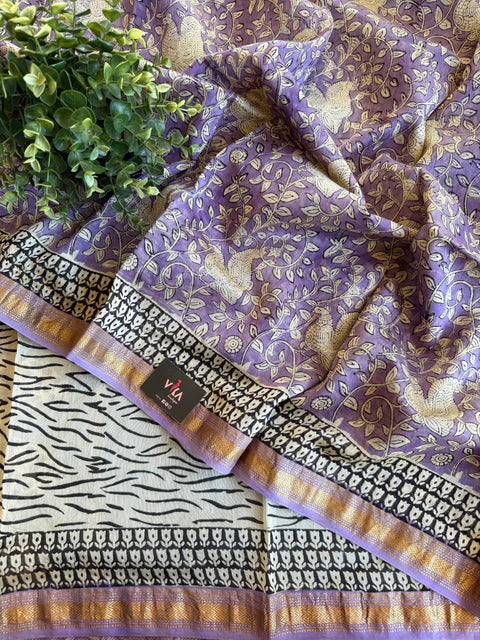 Maheswari border chanderi saree