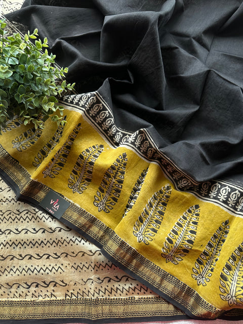 Maheswari border chanderi saree