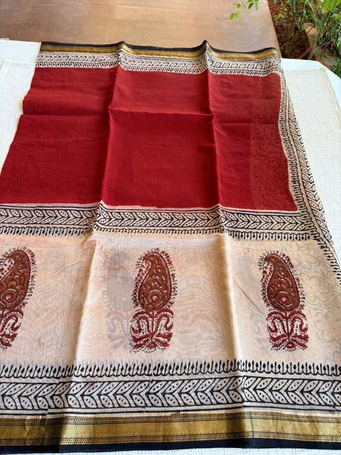 Maheswari border chanderi saree