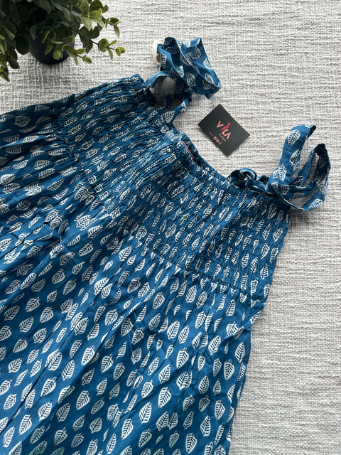 Smocking pure cotton top