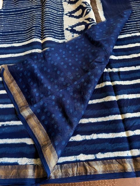 Maheswari border chanderi saree