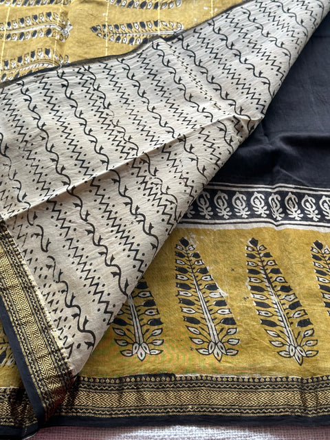 Maheswari border chanderi saree