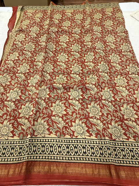 Maheswari border chanderi saree