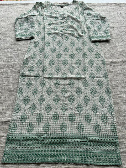 Printed Hakoba cotton kurti