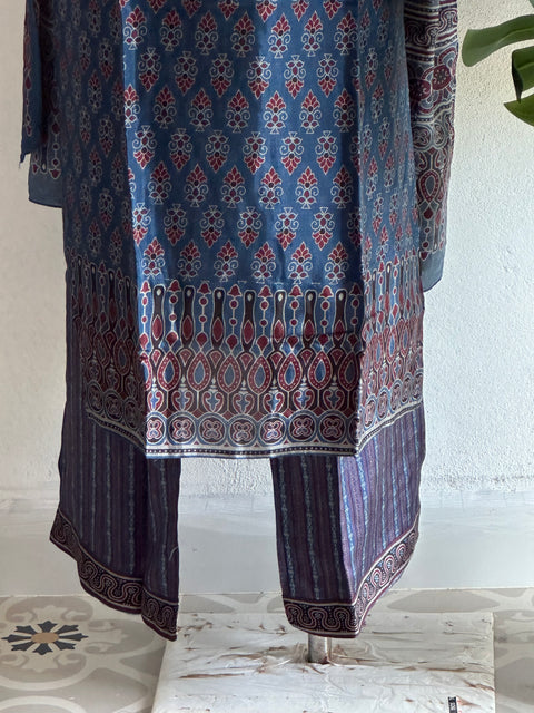 printed Pure viscose kurta pant set