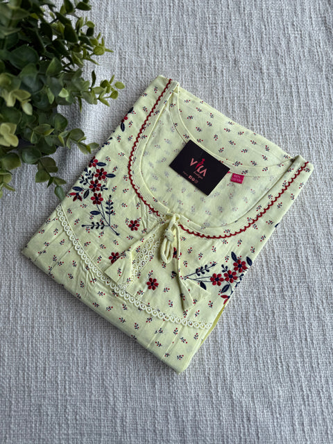 XL size printed cotton nighty