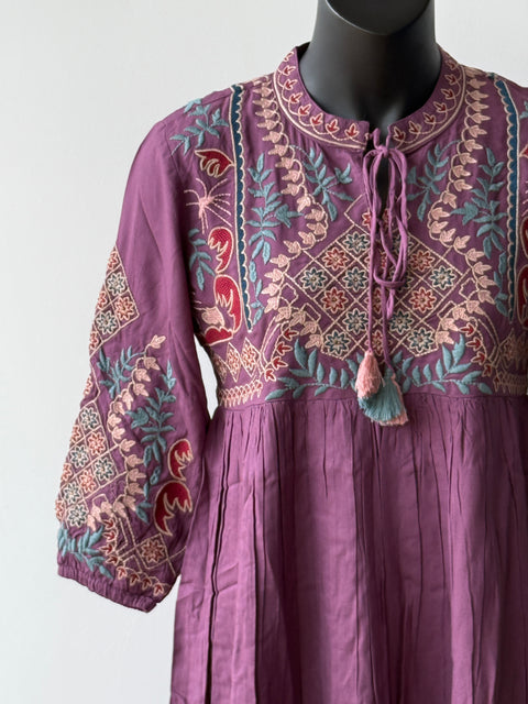 Embroidered Short top