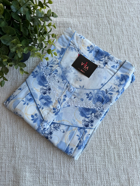 L and XL size Printed Alpine nighty