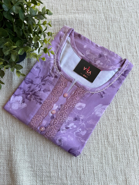 L size Printed Alpine nighty