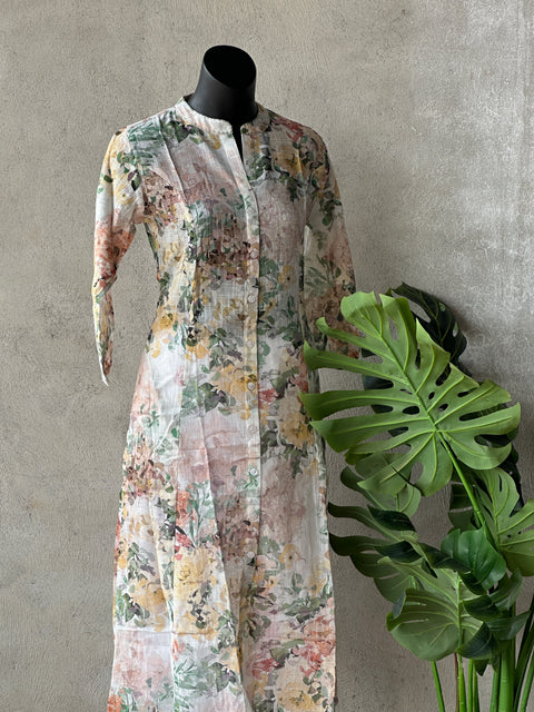 Printed cotton kurti pant