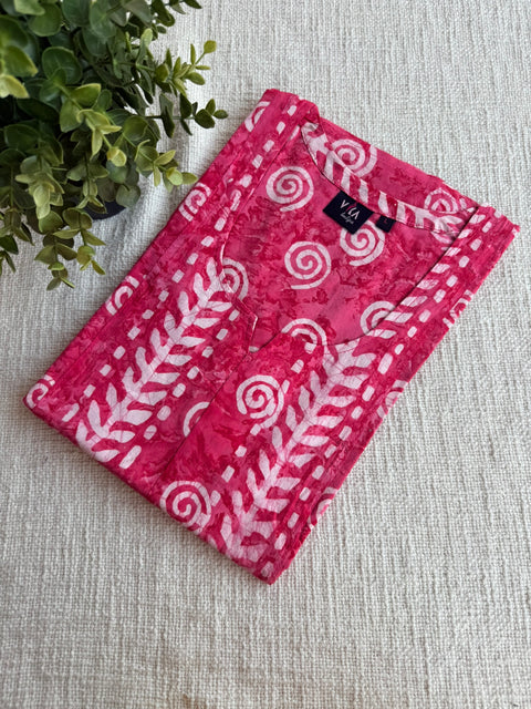 L size printed Batik cotton Nighty