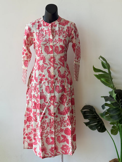 A line printed Flex cotton kurta