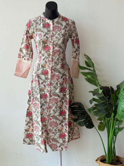 A line printed Flex cotton kurta
