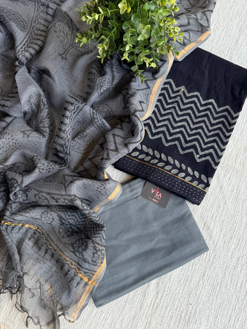 Printed soft cotton suit material