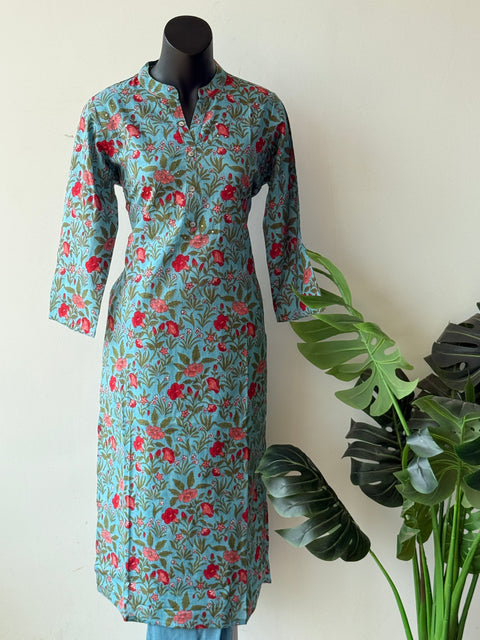 Printed cotton Top and pant