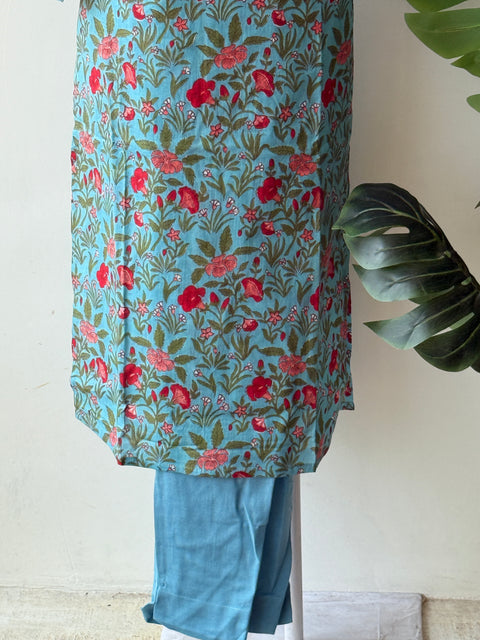 Printed cotton Top and pant