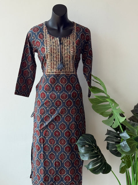 Printed cotton top and pant