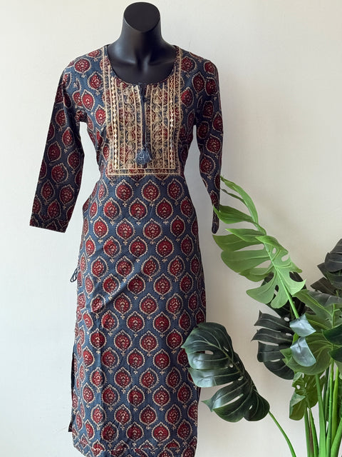 Printed cotton top and pant