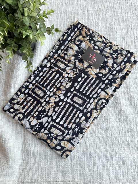 L size printed Batik cotton Nighty