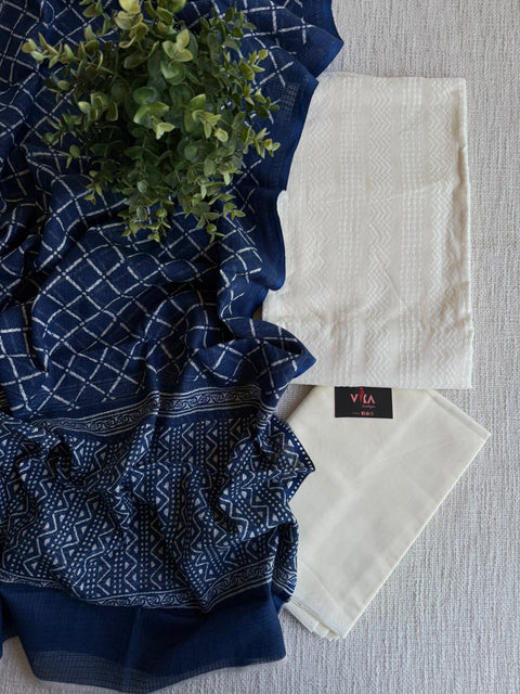 White Dobby salwar material