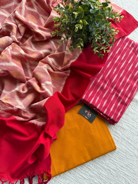 Ikat cotton salwar suit material