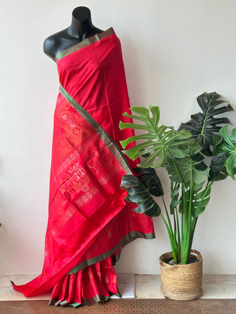 Plain Soft silk saree