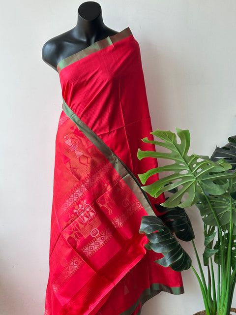 Plain Soft silk saree