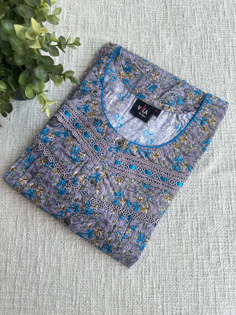 L size printed Cotton nighty