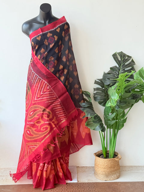 Pochampally silk cotton saree