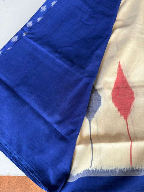 Handloom pure Ikat cotton saree
