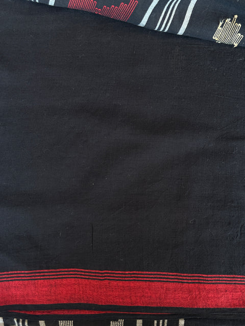Handspun pure jamdani cotton saree