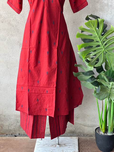 Jacquard cotton Ready kurti pant set