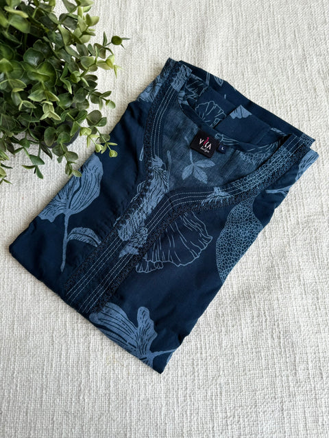 XL size printed viscose cotton nighty