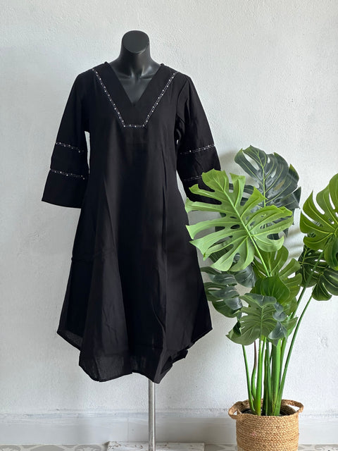 Black Formal wear kurti