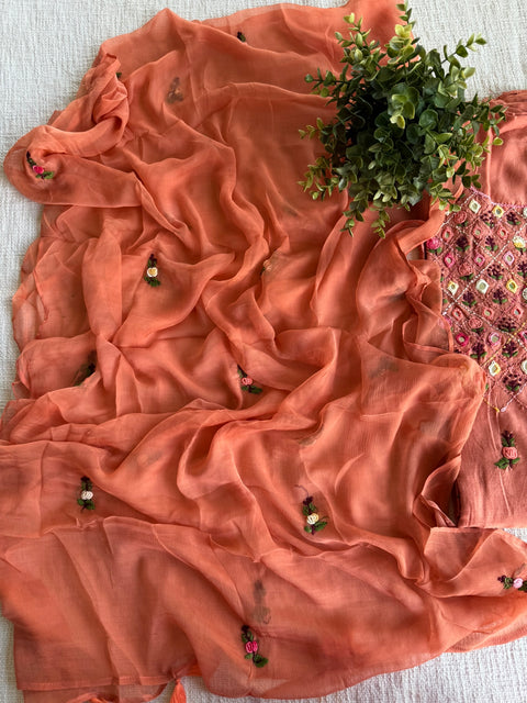 Mirror emb salwar suit material