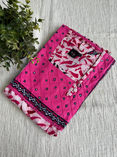L size Batik printed cotton nighty
