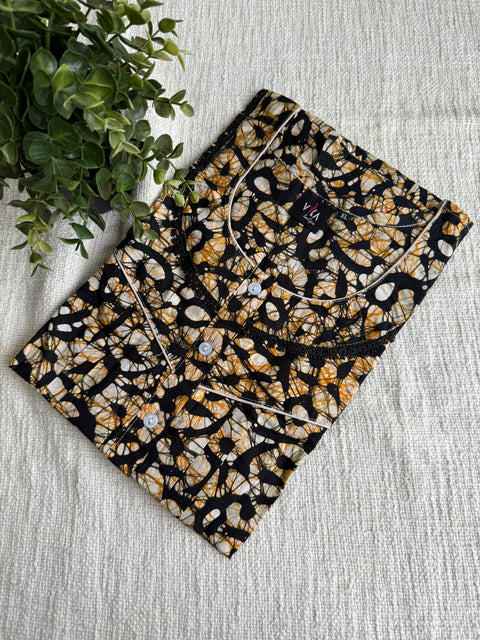XL size Batik printed cotton nighty