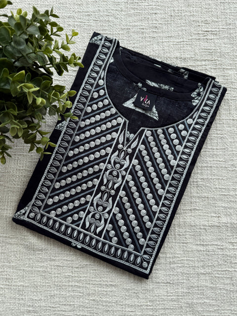 L size Printed/Embroidery Cotton Nighty
