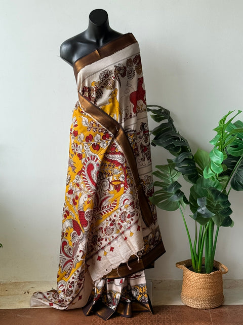 Kalamkari chennuri silk Saree