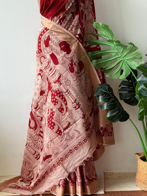 Kalamkari chennuri silk Saree