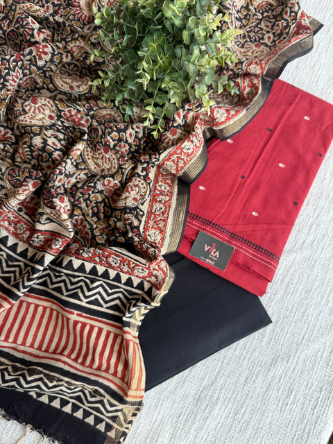 Pure cotton set with pure cotton dupatta